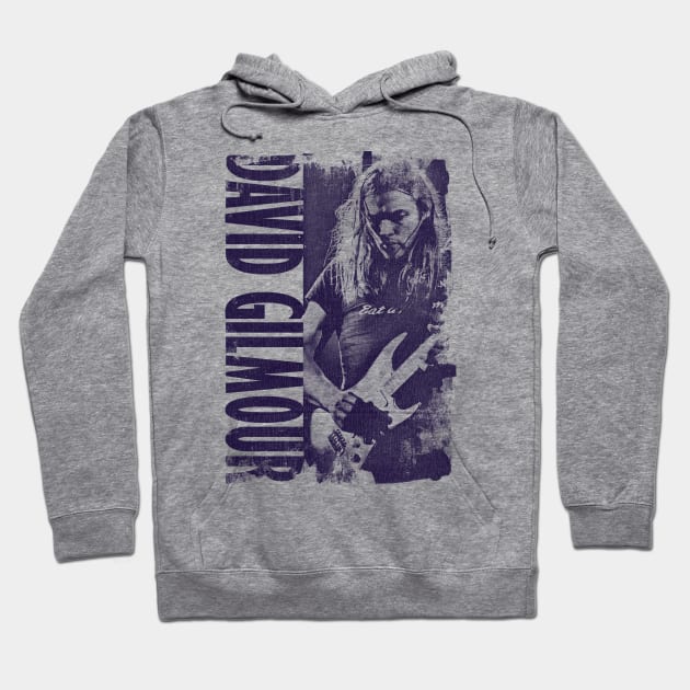 David Gilmour Vintage Navy Hoodie by ROYFRESHN DRAW